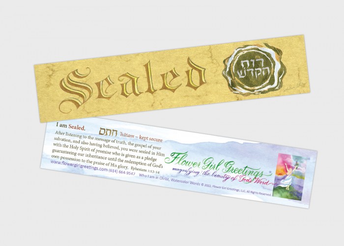 Bookmark–I am Sealed